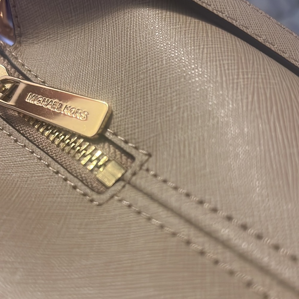 Edith Saffiano Leather Satchel, Adjustable/Removable Strap